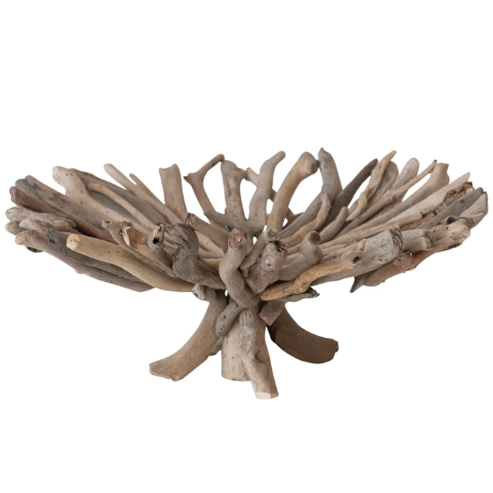 Decorative Handmade Driftwood Footed Tray
