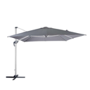 Equador Grey Cantilever LED Outdoor Umbrella with Base