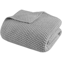 Bree Knit Throw Grey