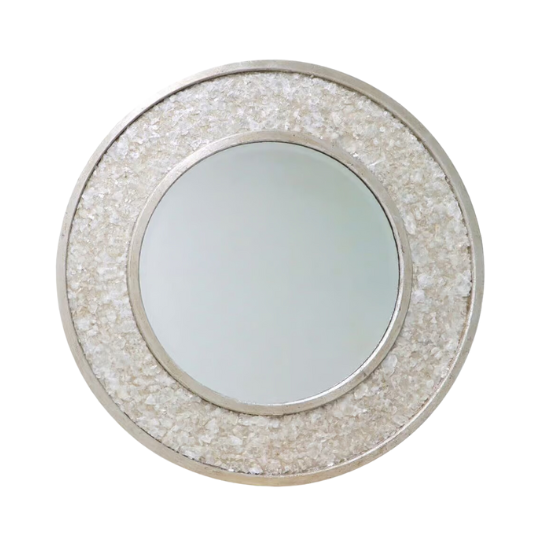 Pelona Mica Flakes Round Mirror 40in
