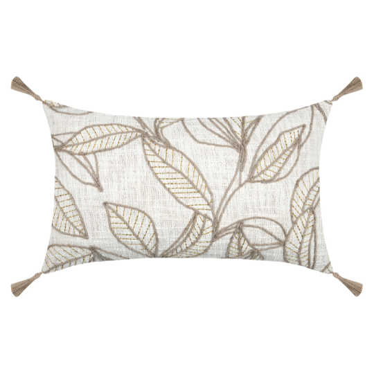 Hemera Pillow Ecru 12x20in