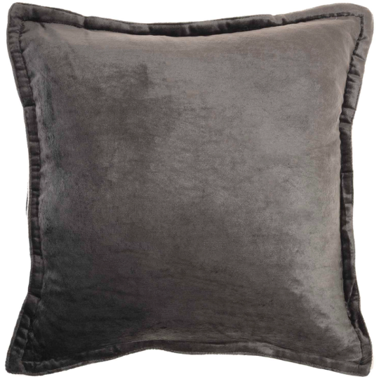 Sofia Velour Pillow Charcoal 20in