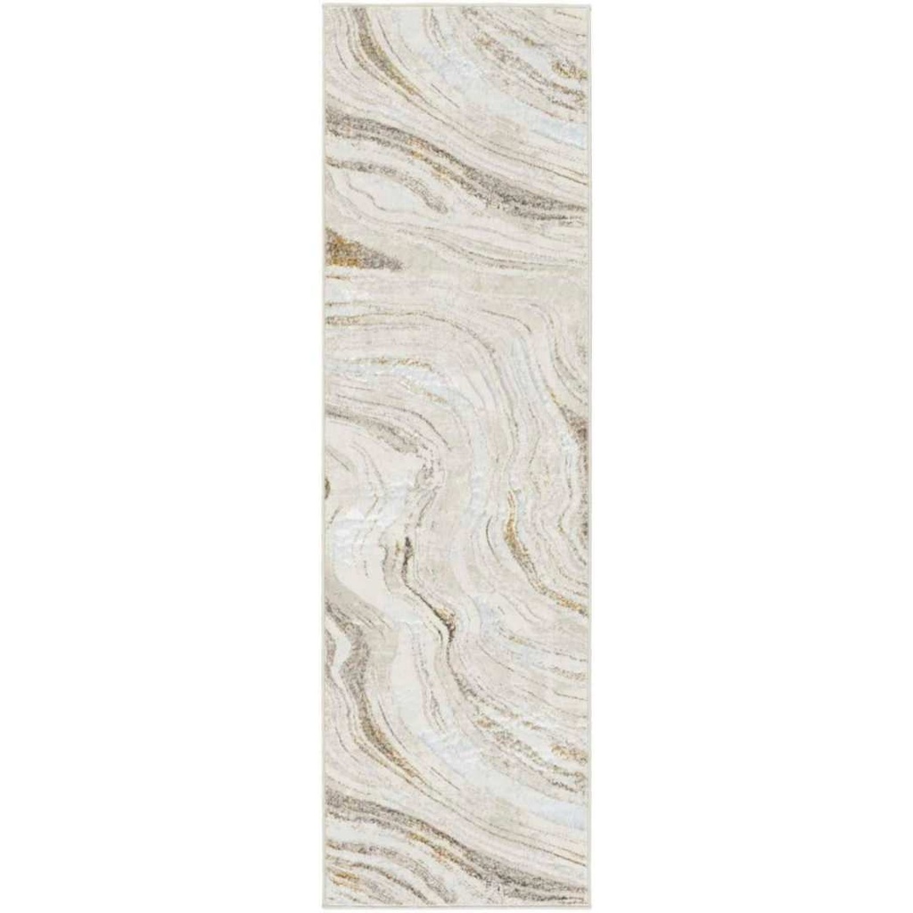 Glitz Rug Grey Gold 2.3x7.6ft