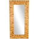 Dimensional Wood Mosaic Floor Mirror 36in x 72in