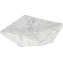 White Marble Geometric Tray 10in