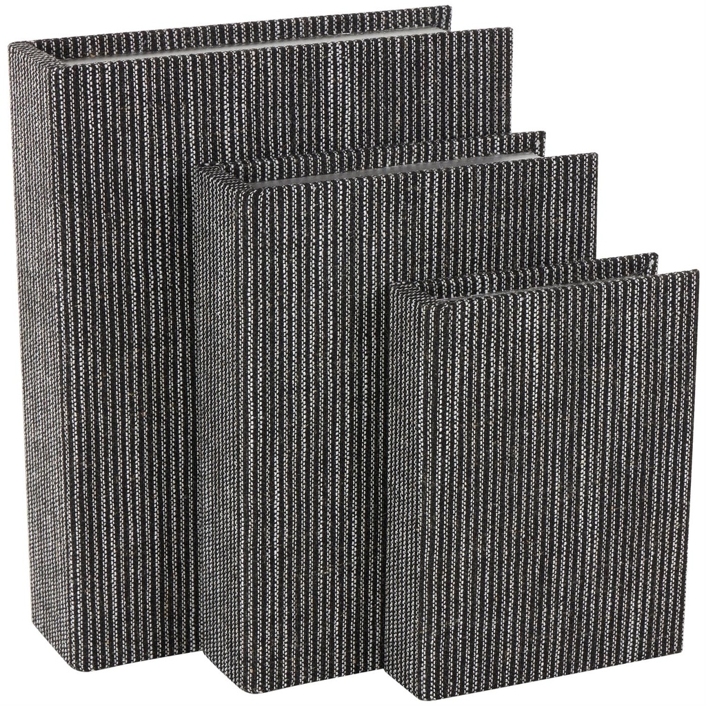 Faux Book Storage Patterned Set of 3