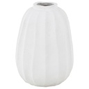 Carved Grooves Vase White 23in