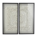 Origami Shadow Box Wall Art Set 2pc 20x39in