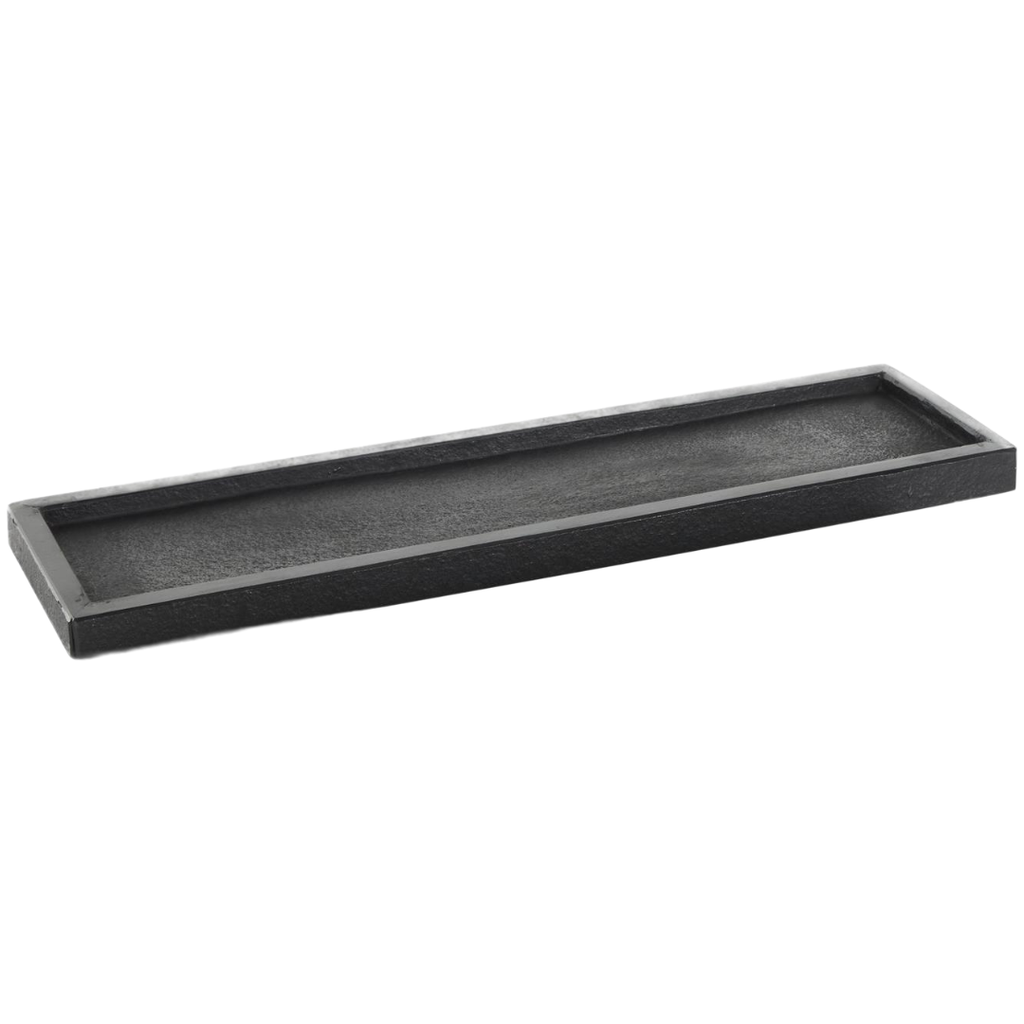 Black Marble Slim Tray 18in
