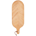 Herringbone Beech Wood Serving Board  25.75x 9.4in
