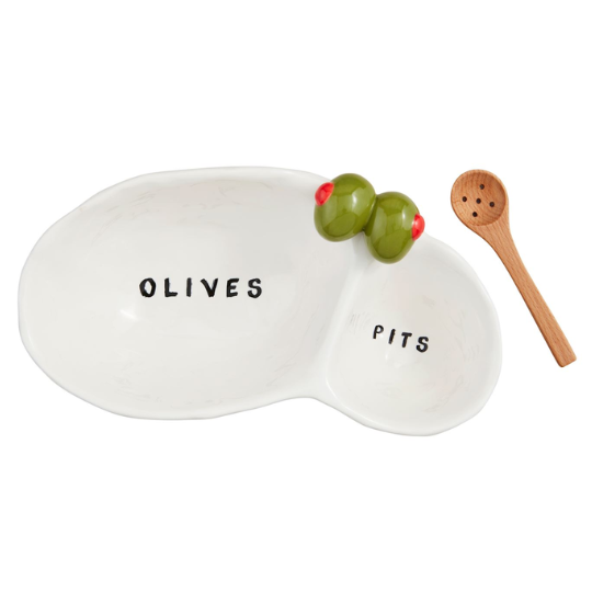 Olive And Pit Serving Dish 7.5x2.5in 