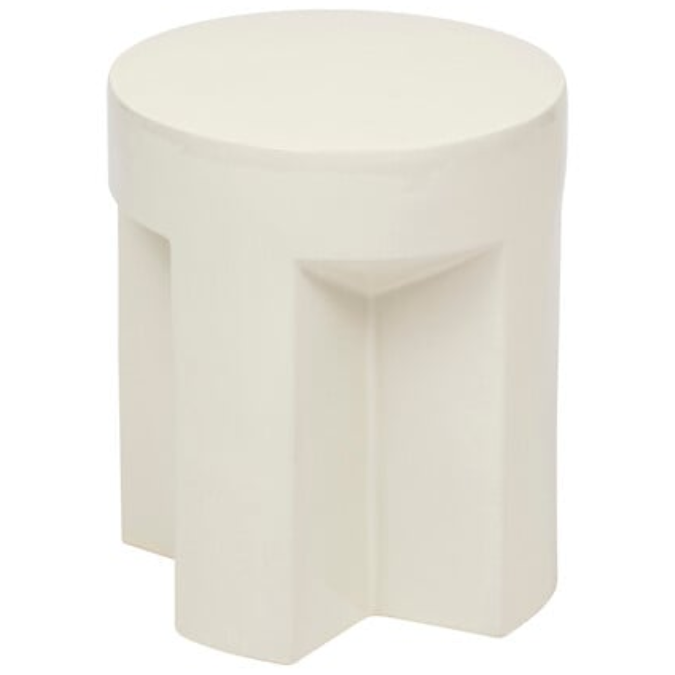 Kriz Totem Coffee Table Ceramic Ivory