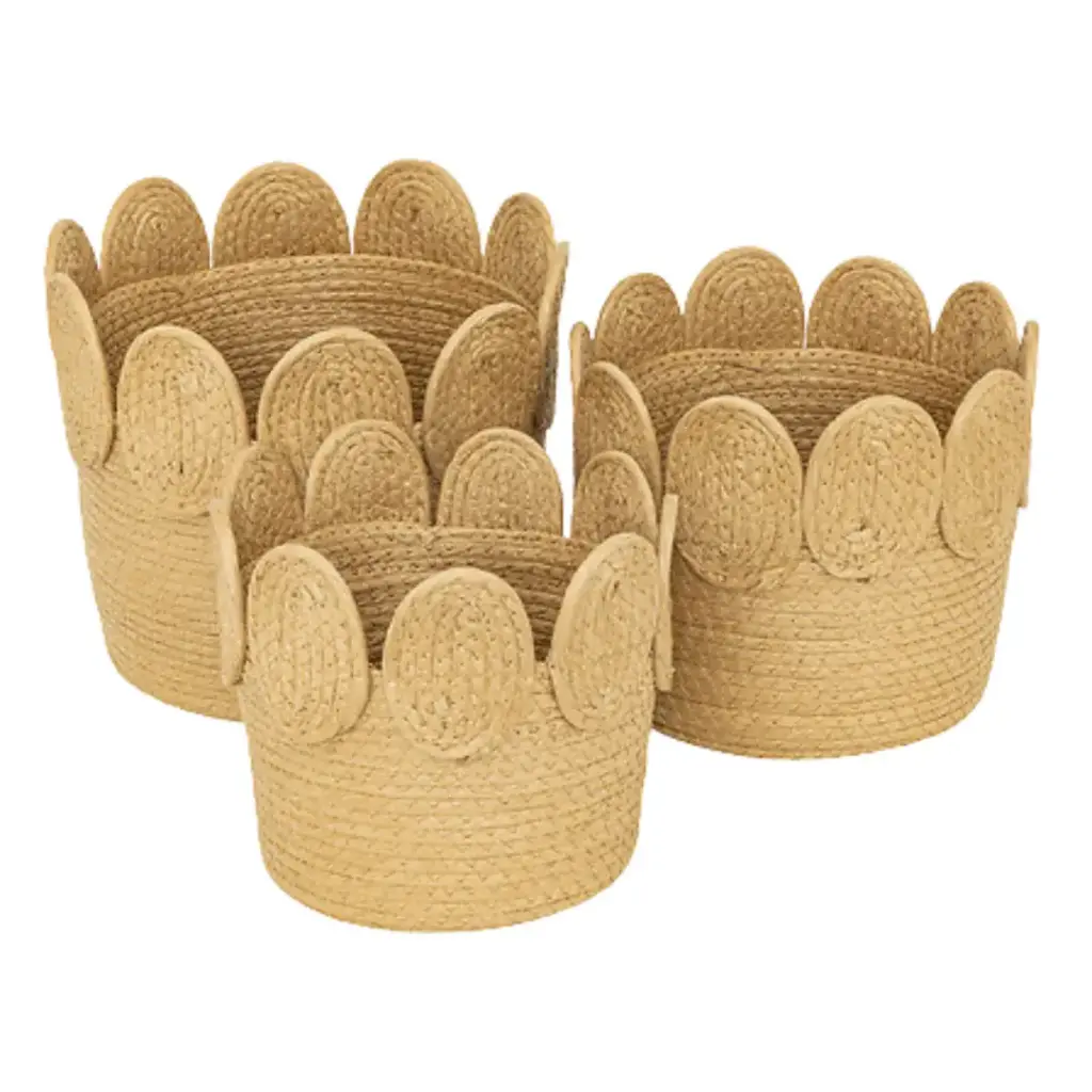Inuit Rattan Basket Set 3pc