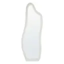 Emily Organic Shape Wall Mirror White Frame 63in x 23in