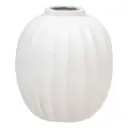 Amia Round Vase White Magnesia 17.5in