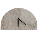 Marble Half Circle Clock 10x6in
