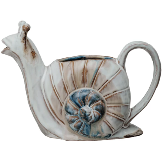 Stoneware Snail Watering Can 24oz