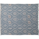 Coastal Pattern Cotton Throw Blue 60x50in