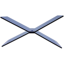 Acrylic Book Holder Blue 11x6in