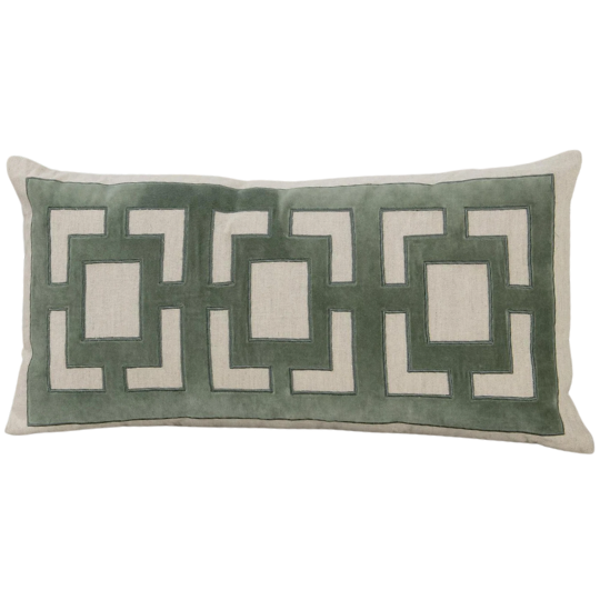 Corbin Pillow Jade Green 14x26in