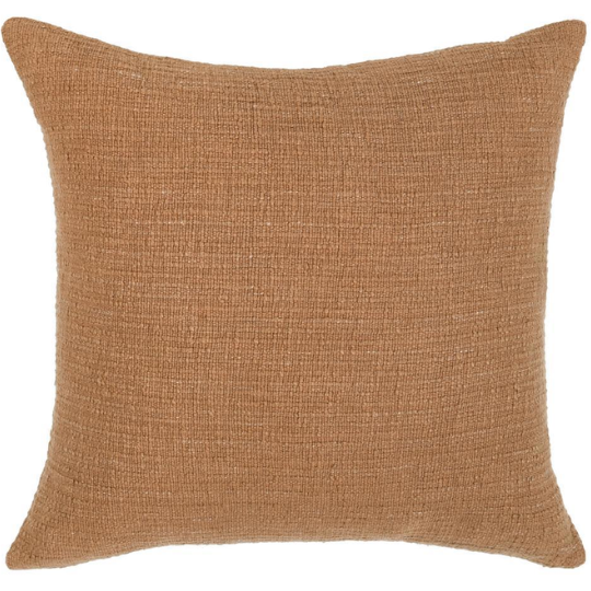Fable Pillow Cognac Brown 22x22in