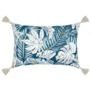 Aloha Bolster Pillow Blue 16x24in