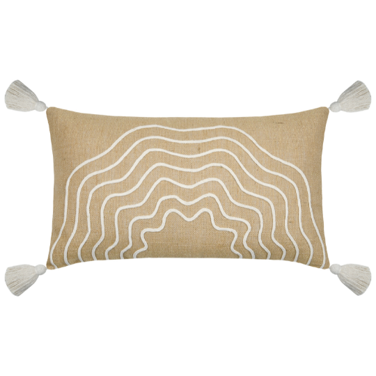 Balma Bolster Pillow Jute 14x24in