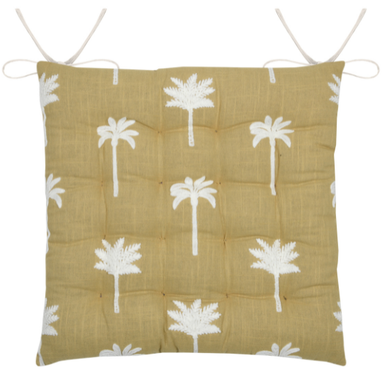 Casablanca Chair Pad Mustard 15x15in