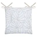 Nova Chair Pad White Natural 15x15in