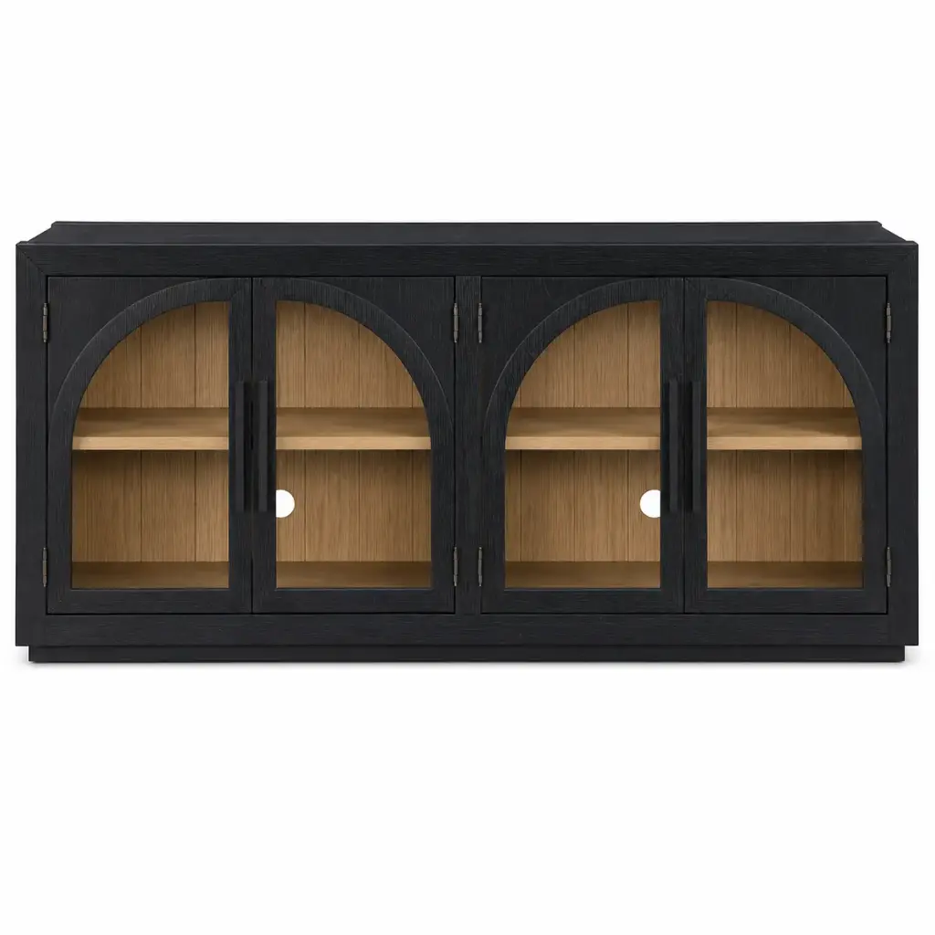 Magnolia Cathedral Doored Server Black