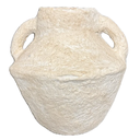 Paper Mache Vase With Handles 14in