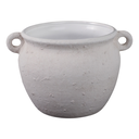 Textured Stoneware Jug Planter 10in