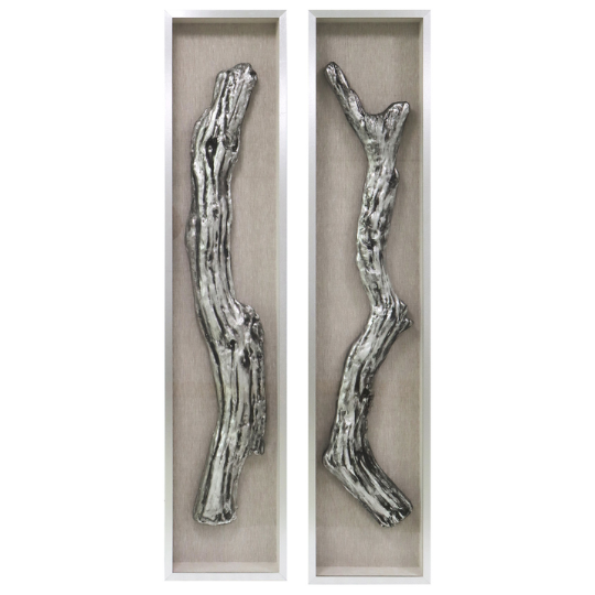 Marco Silver Wood Shadow Box Art 1pc Assorted 15x70in