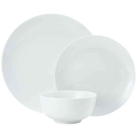Chalk Porcelain Dinnerware Set 12pc