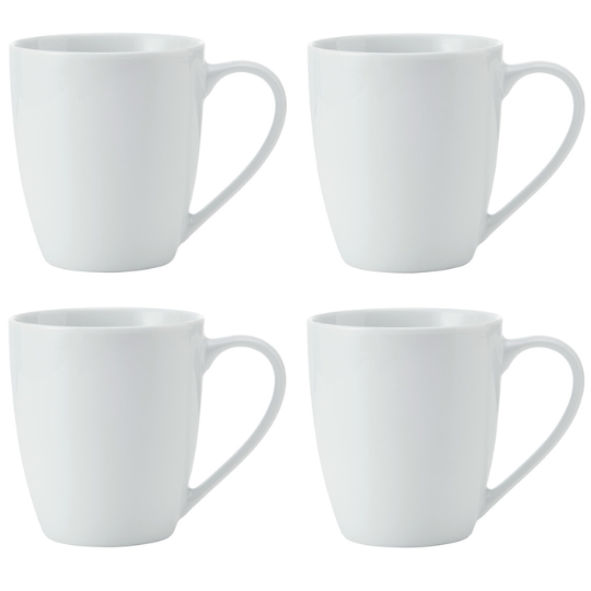 Chalk Porcelain Mug Set 4pc