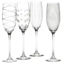 Cheers Champagne Flute Set 4pc