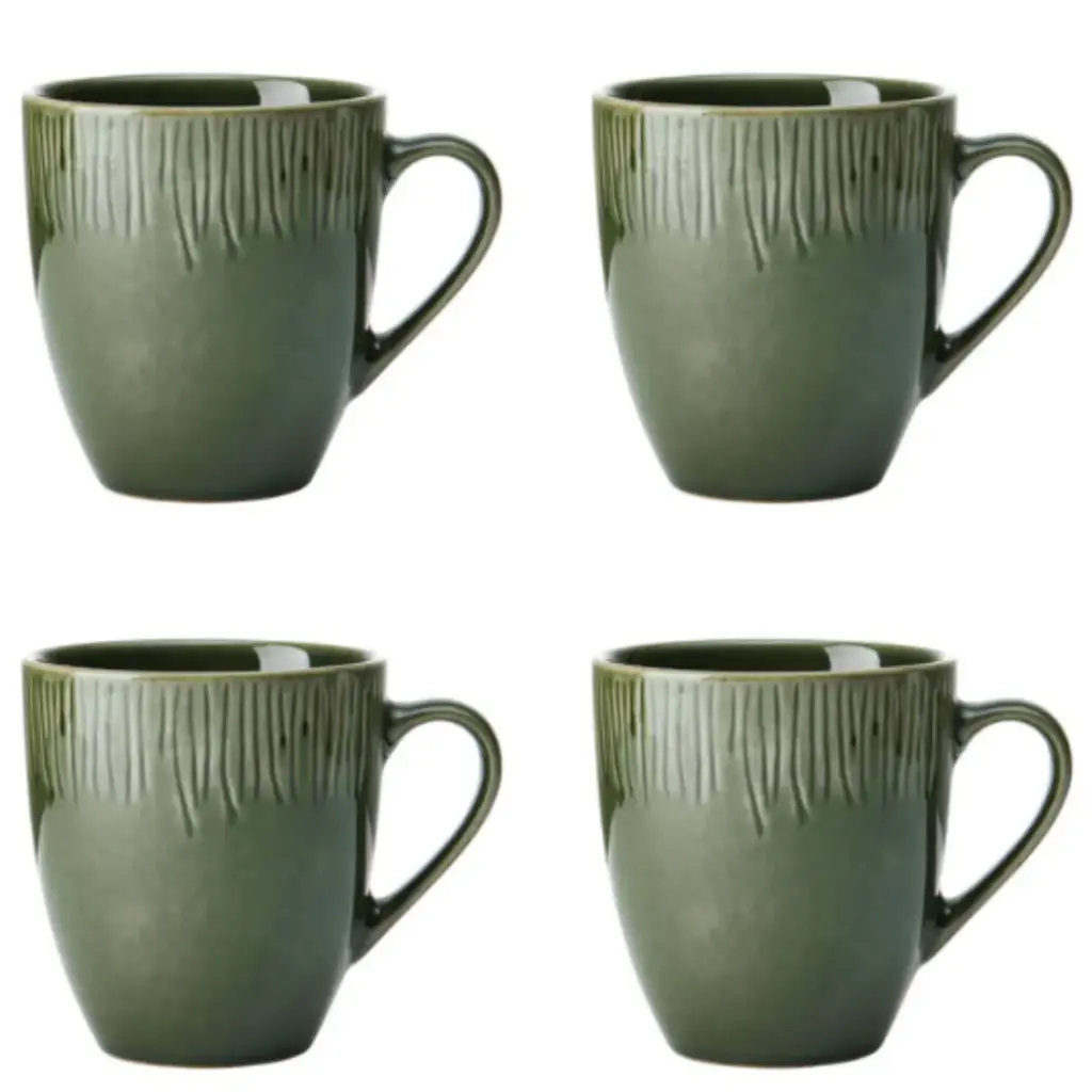Jardin Porcelain Mug Set 4pc