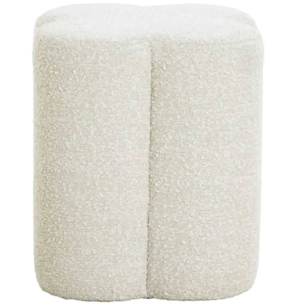 Nalani Boucle Pouf Cream 14x18in