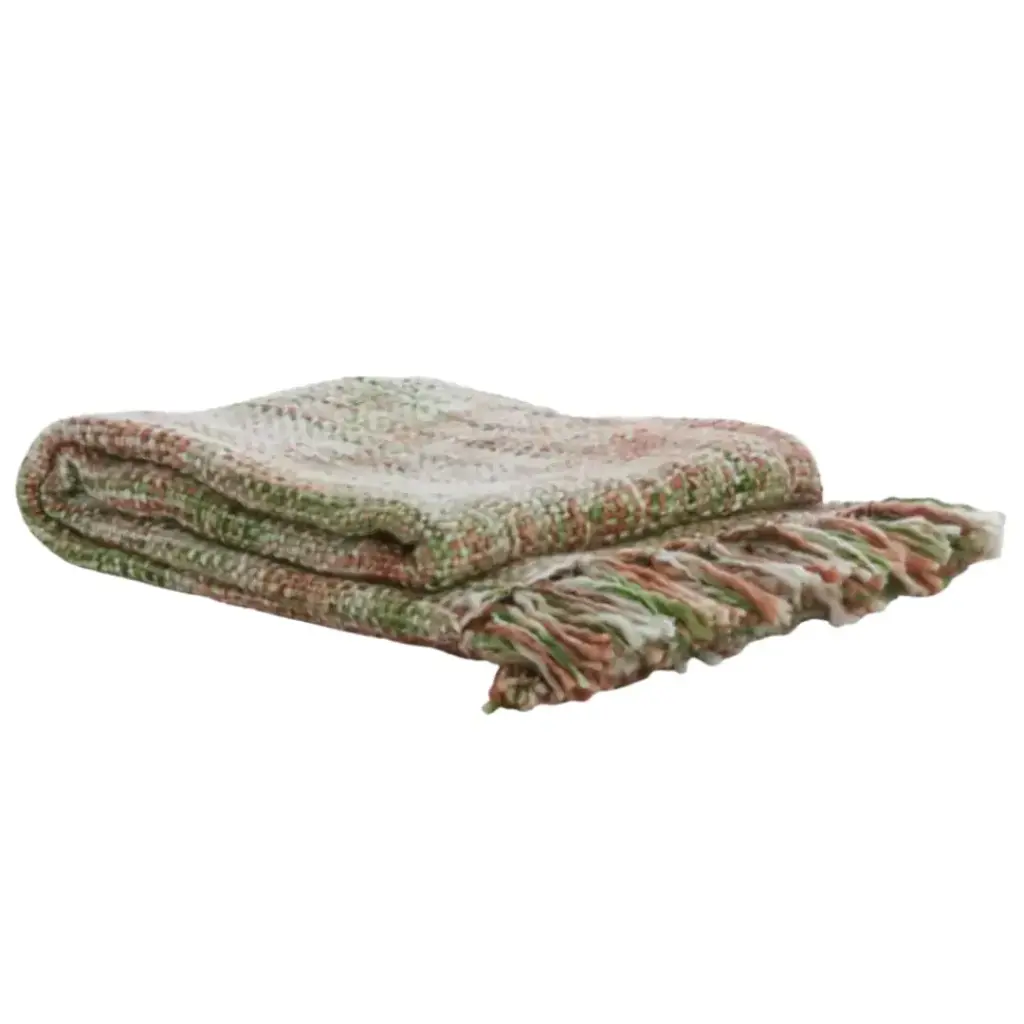 Fuenta Throw Green Coral 51x67in