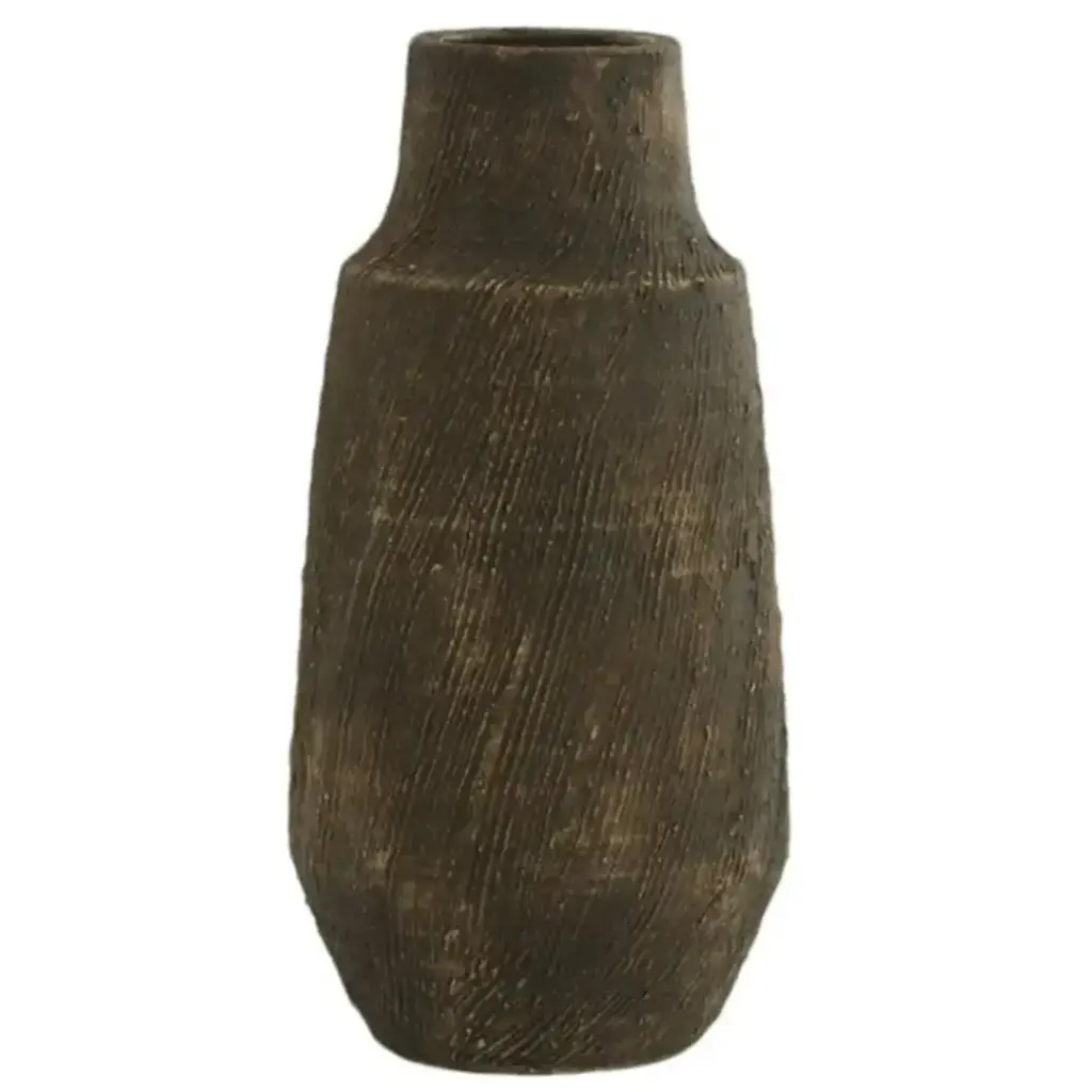 Kidira Ceramic Vase Brown 18in