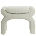 Nafya Pouf Cream 24x18in
