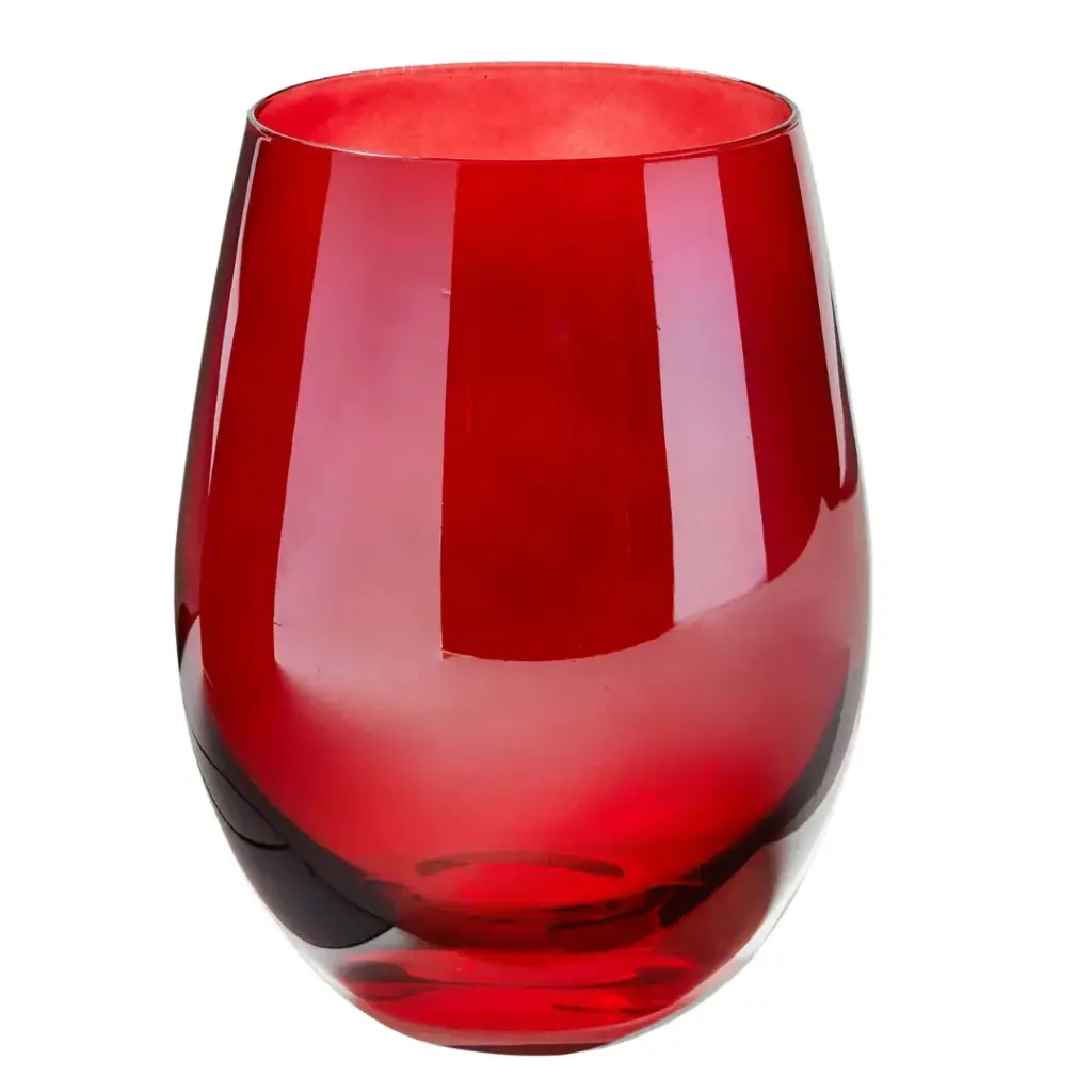 Celebration Stemless Wine Glass Red
