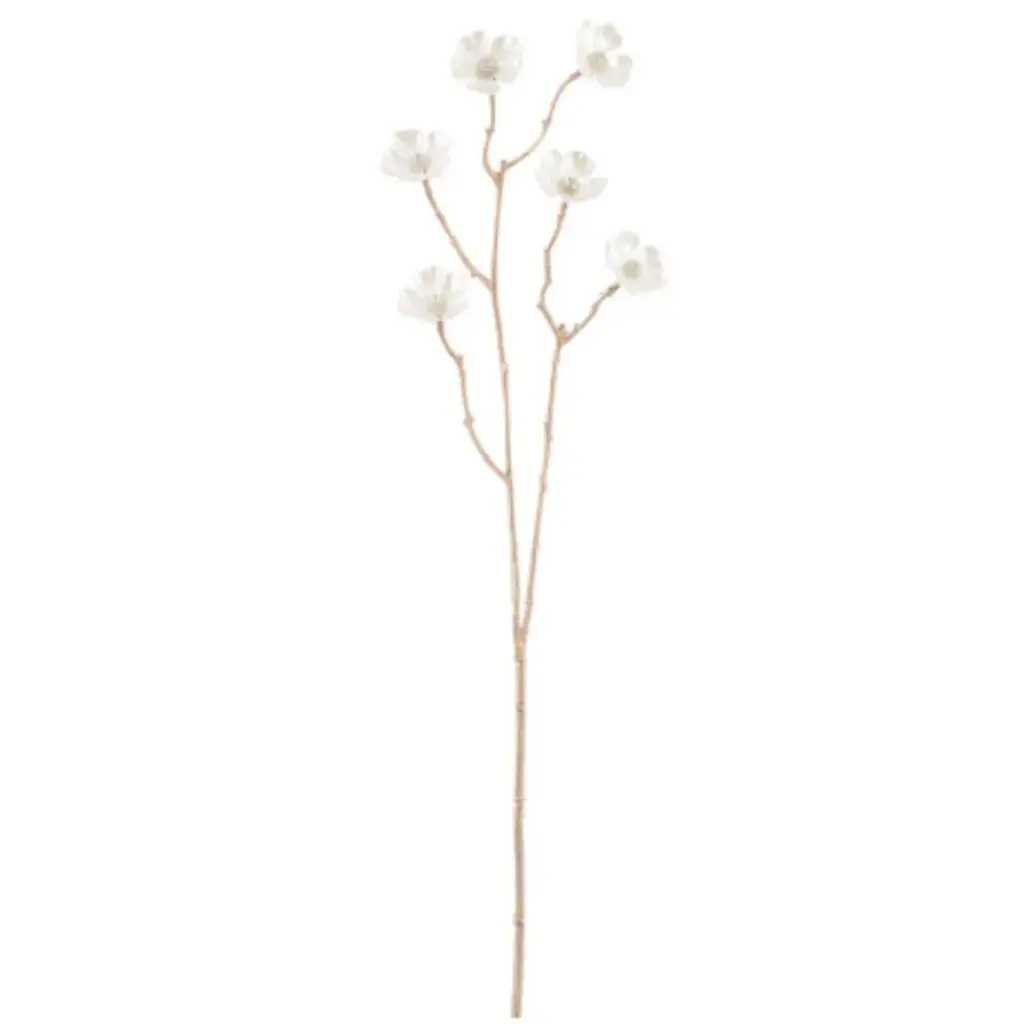 Rhinestone Flower Spray Gold 26in