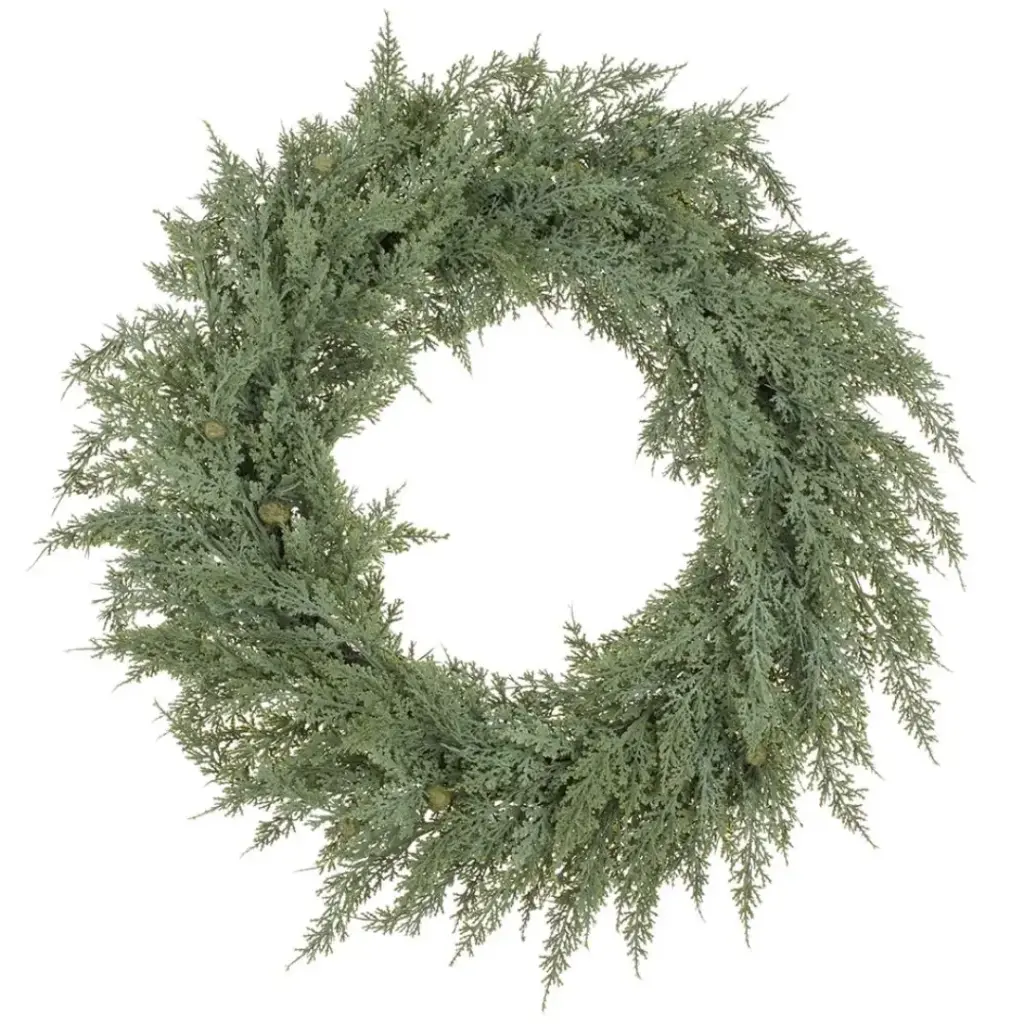 Soft Juniper Wreath 22in