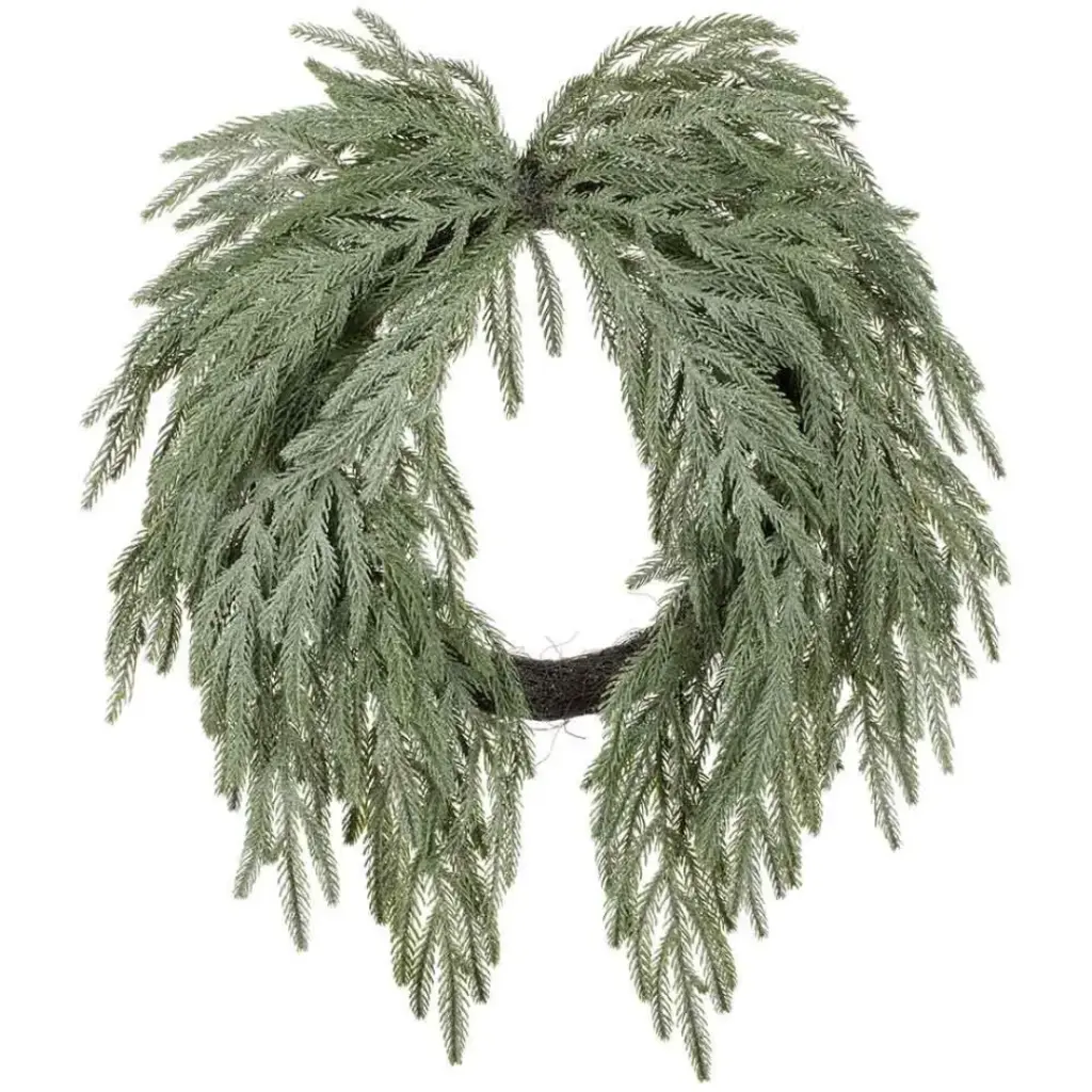Frosted Willow Pine Wreath 24in