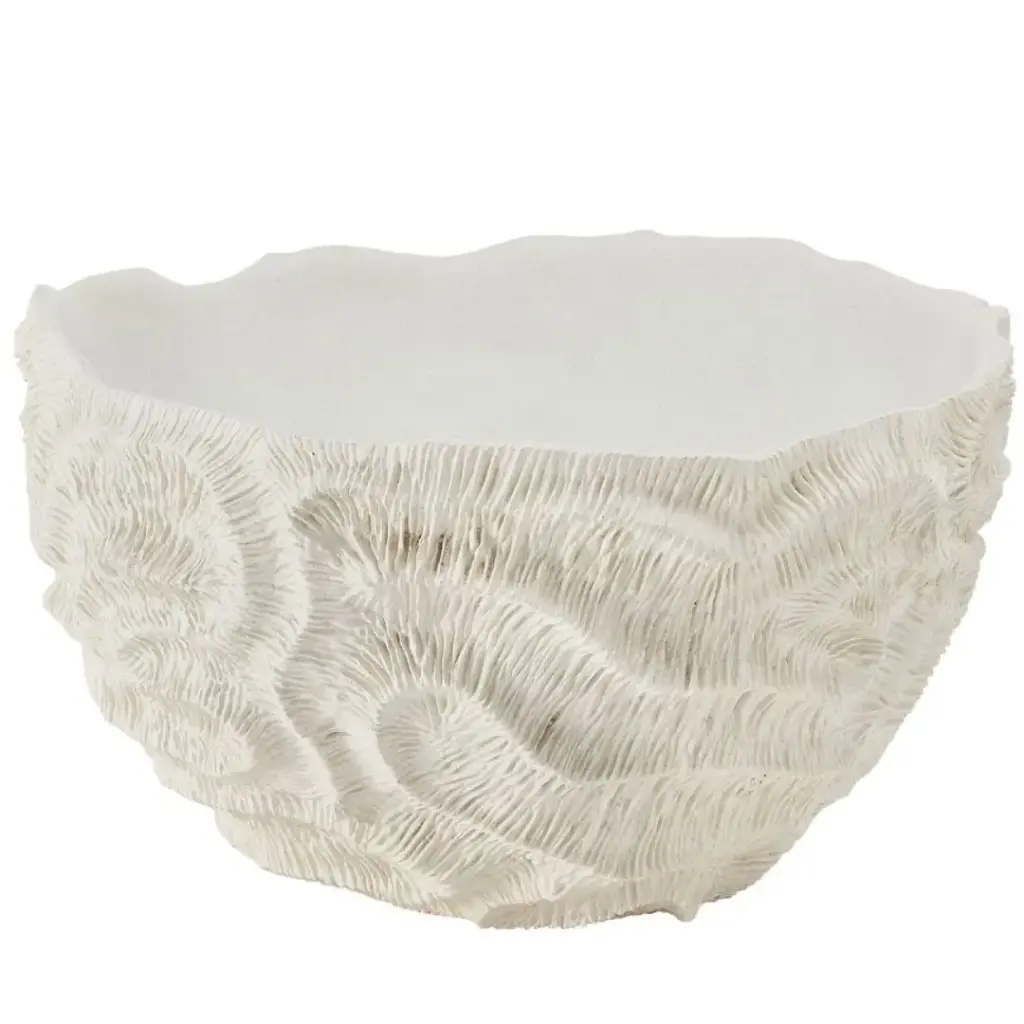 Coralli White Bowl 14x8in