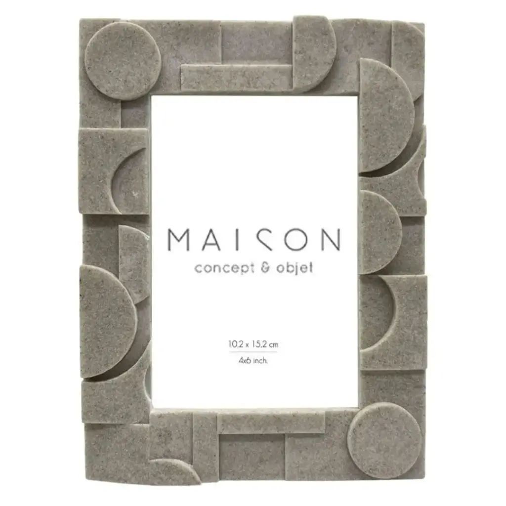 Photo Frame Polyresin Beige 6x8in