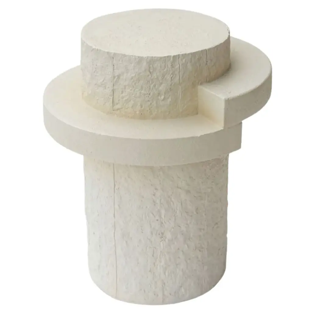 River Side Table Beige 18x22in