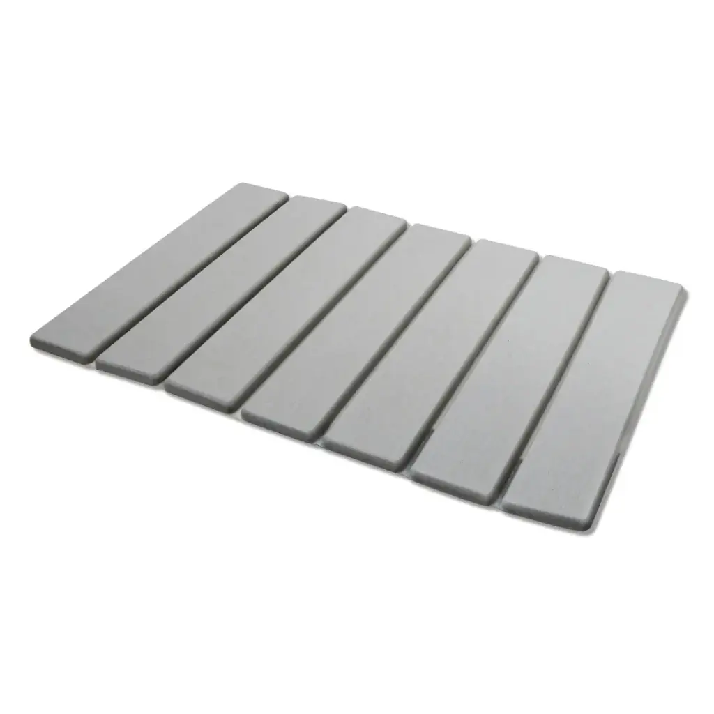 Quick Dry Diatomite Roll Up Kitchen Mat Smoke