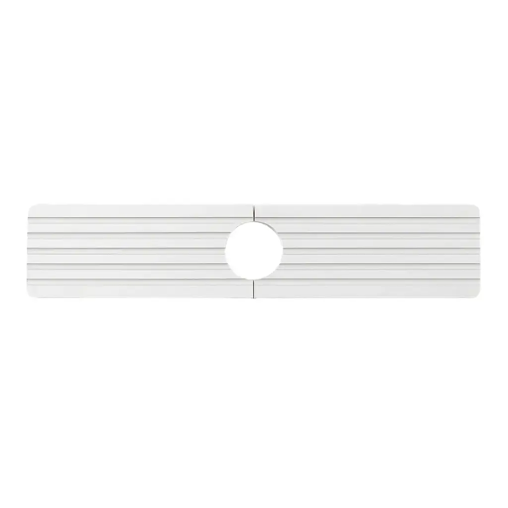 Ribbed Diatomite Sink Splash Mat White